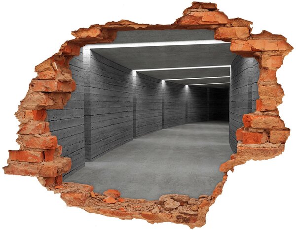 Autocolant 3D gaura cu priveliște Tunelul de beton