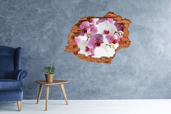 Fototapet 3D gaură în perete O oază florală de neuitat