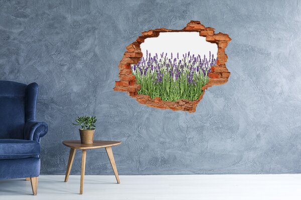 Fototapet un zid spart cu priveliște Oază florală de lavandă