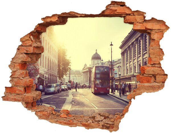 Autocolant 3D gaura cu priveliște Londra