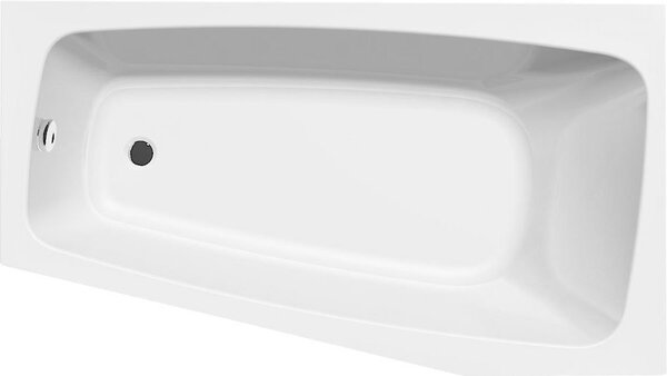 Aqualine Aqualine, cada BEROUNKA 160x90x41cm, dreapta, alb, A1691