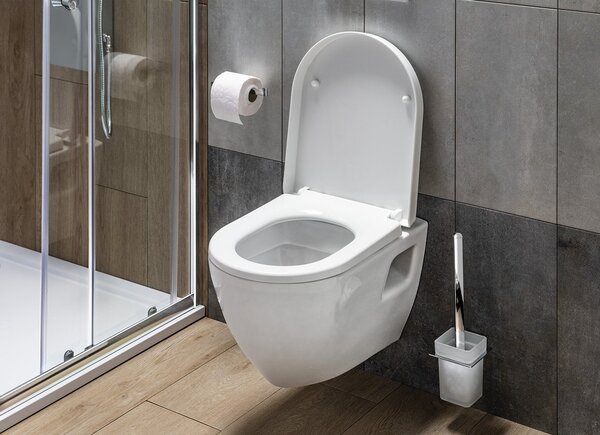 Aqualine Aqualine, perie de perete WC APOLLO, sticlă, 1416-08