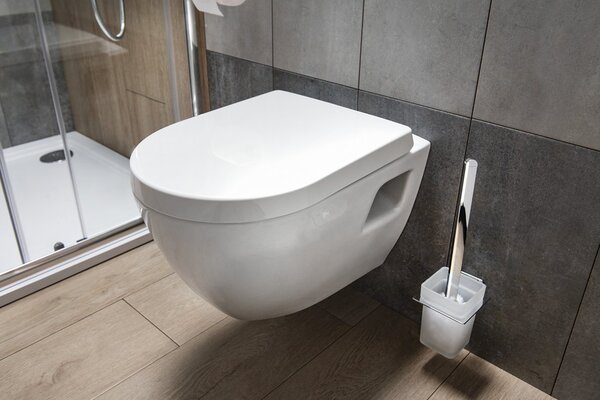 Aqualine Aqualine, scaun WC DONA, Soft Close, alb, FD121