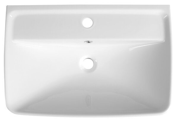 Aqualine Aqualine, chiuveta ceramica DURU 60x40cm, alba, TU0351