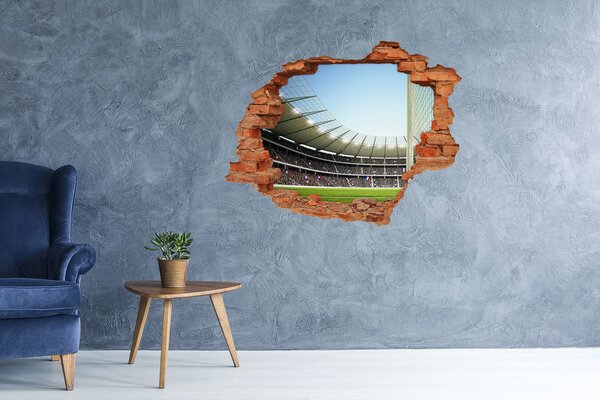 Autocolant gaură 3D Un stadion plin de emoții