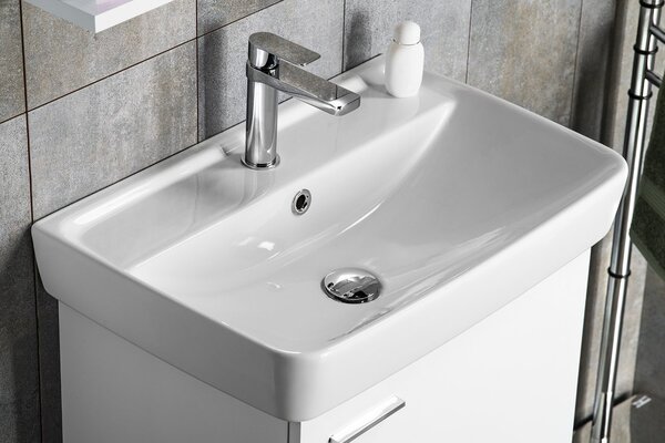 Aqualine Aqualine, chiuveta ceramica DURU 60x40cm, alba, TU0351
