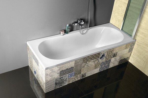 Aqualine Aqualine, cada JIZERA 180x80x39cm fara picioare, alb, G1880