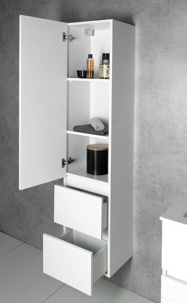 Aqualine Aqualine, dulap PANEDA înalt 35x165x31cm, alb, stânga/dreapta, PN165