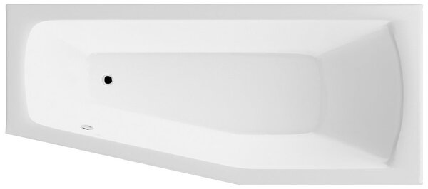 Aqualine Aqualine, cada OPAVA 160x70x44cm fara picioare, dreapta, alba, A1671