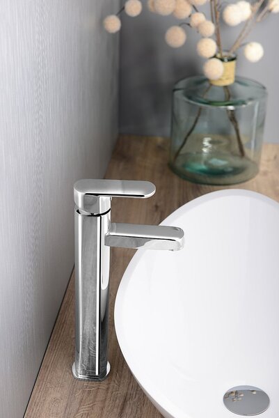 Aqualine Aqualine, baterie LOTTA pentru chiuvetă/cadă, pas 150 mm, crom, LT640
