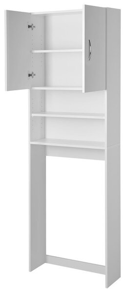 Aqualine Aqualine, dulap SIMPLEX ECO pentru masina de spalat rufe 63x25x190cm, alb, SIME715