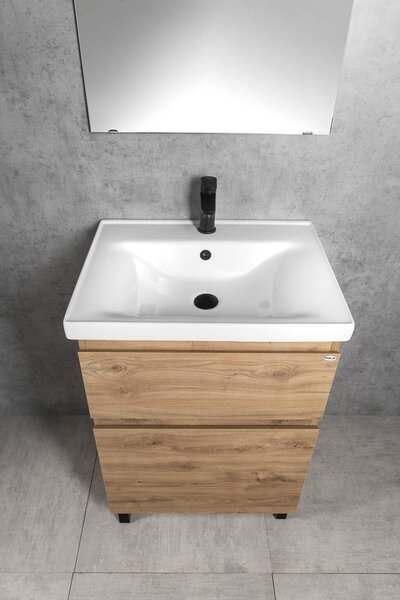 Aqualine Aqualine, chiuveta mobila ceramica SAVA 60 60x46cm, alb, 2060