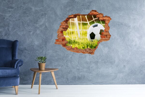 Autocolant de perete gaură 3D Gol pe teren