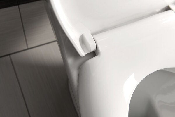 Aqualine Aqualine, scaun WC SOFIA, Soft Close, alb, BS122