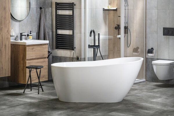 Aqualine Aqualine, cada TISA de sine stătătoare 150x75 cm, albă, E1575