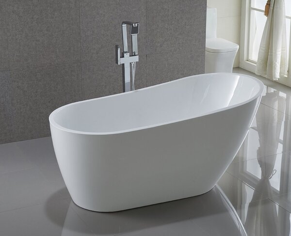 Aqualine Aqualine, cada TISA de sine stătătoare 150x75 cm, albă, E1575