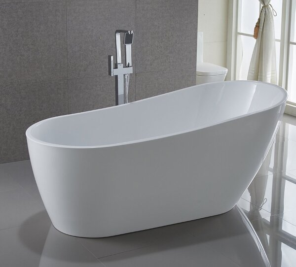 Aqualine Aqualine, cada TISA de sine stătătoare 170x80 cm, albă, E1780