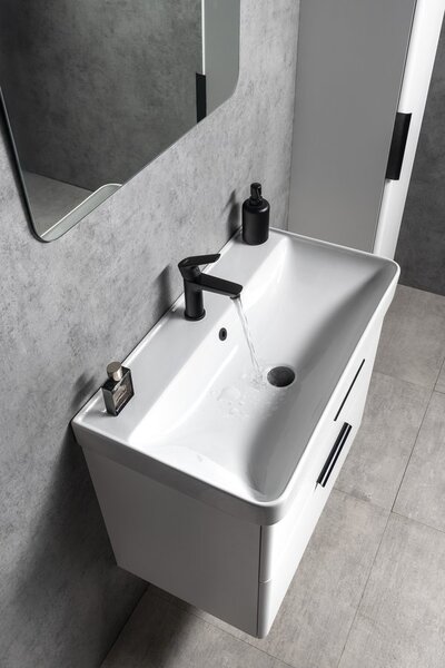 Aqualine Aqualine, chiuveta mobila ceramica ZEN 80x45cm, alb, 3080