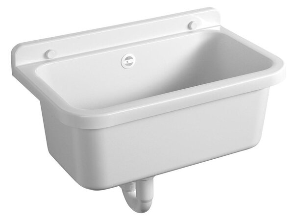 Aqualine Aqualine, Chiuvetă suspendată 55x34cm, plastic, alb, PI5055