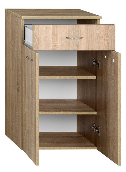 Aqualine Aqualine, dulap bază ZOJA/KERAMIA FRESH cu sertar 50x78x29cm, stejar platină, 50315