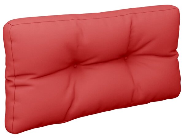 Pernă de paleți, roșu, 80x40x12 cm, material textil