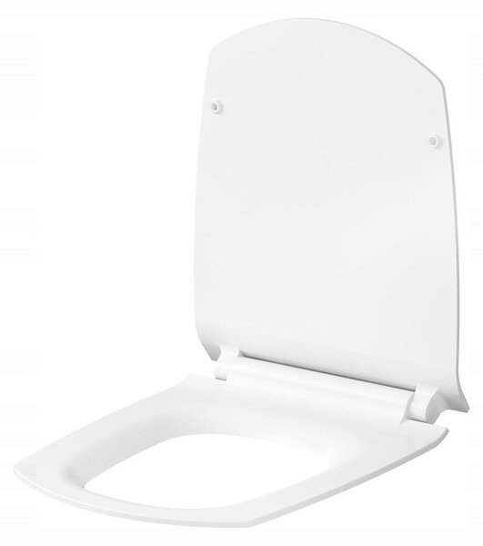 Cersanit Carina, scaun WC antibacterian duroplast cu inchidere lenta, alb, K98-0135