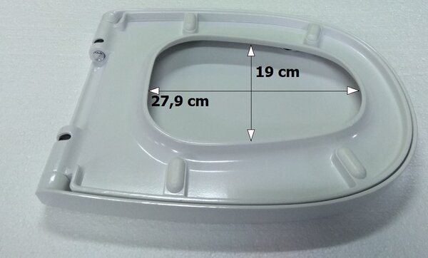 Scaun toaleta Cersanit Arteco duroplast / antibacterian, alb, K667-001