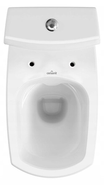 Cersanit CARINA Clean On 482 nou - WC combi 010 3/5 inclusiv scaun antibacterian din duroplast, alb, K31-044