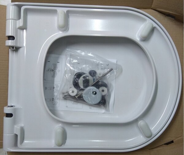 Cersanit City, scaun WC antibacterian duroplast, alb, K98-0127