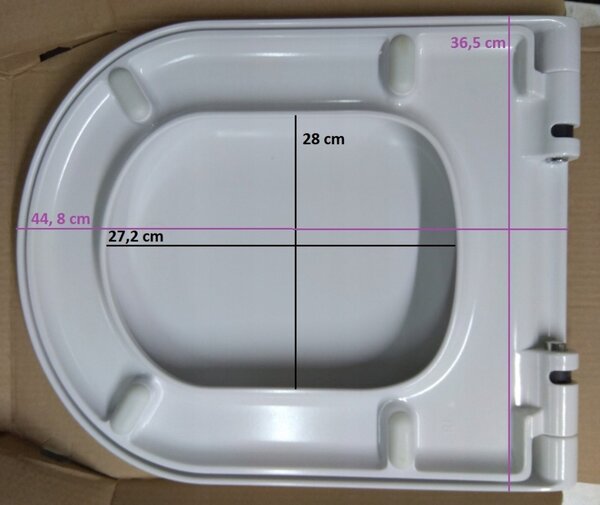 Cersanit City, scaun WC antibacterian duroplast, alb, K98-0127