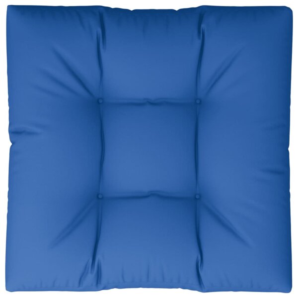 Pernă pentru paleți, albastru regal, 70x70x12 cm, textil