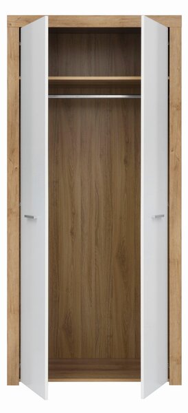 Dulap alb din lemn Balder, 90X51.5X192 CM