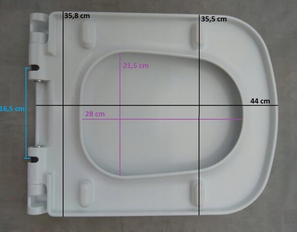 Scaun WC Cersanit COLOR duroplast / antibacterian, alb, K98-0092