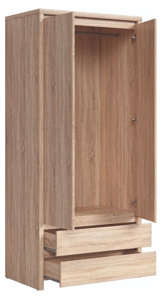 Dulap 2 usi hol stejar sonoma Kaspian, 90X55,5X200.5 CM