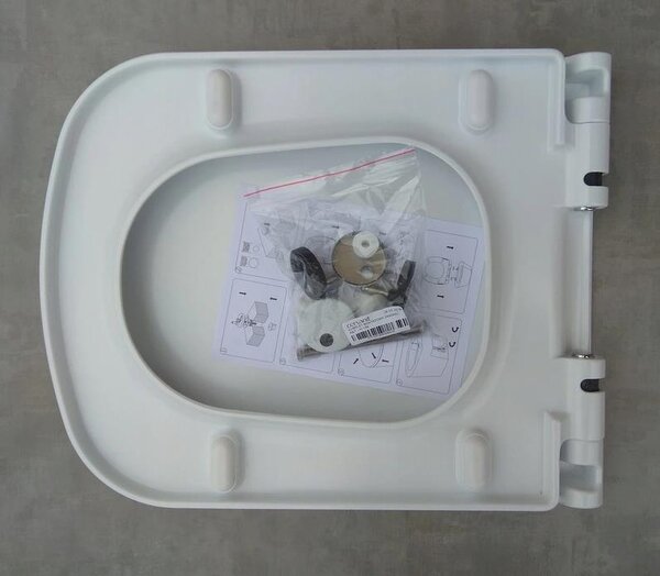 Scaun WC Cersanit COLOR duroplast / antibacterian, alb, K98-0092