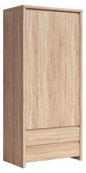 Dulap 2 usi hol stejar sonoma Kaspian, 90X55,5X200.5 CM