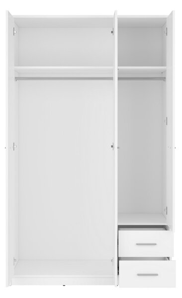 Dulap alb lemn NEPO PLUS, 118.5X54.5X197 CM