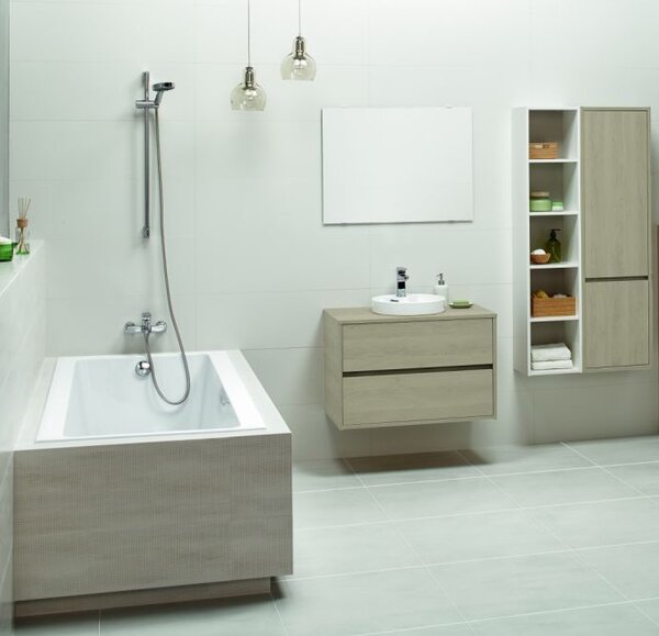 Cada Cersanit Crea Slim acrilic 160x75cm + picioare, S301-225
