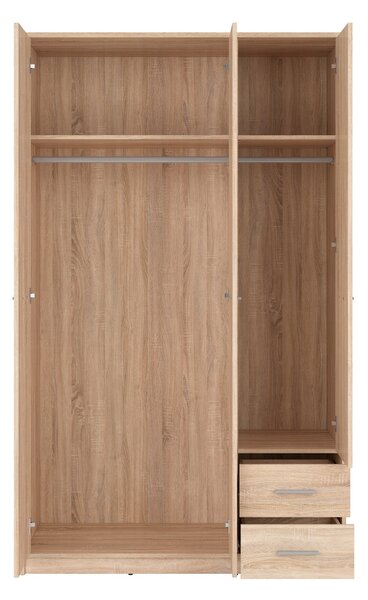 Dulap haine lemn natur stejar sonoma NEPO PLUS, 118.5X54.5X197 cm