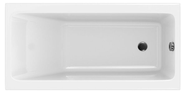 Cada Cersanit Crea Slim acrilic 150x75cm + picioare, alb, S301-233