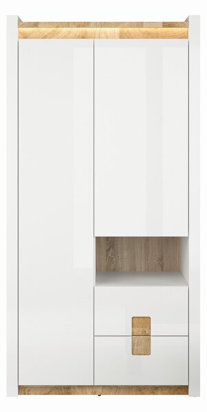 Dulap in dormitor alb Alameda, 102X60X201 cm
