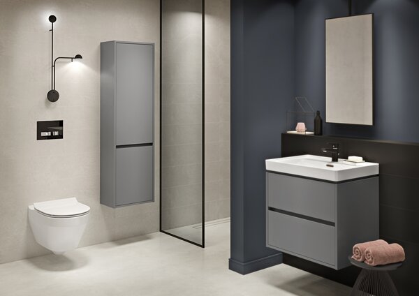 Chiuveta cabinet Cersanit Crea BOX 60cm, alb, K114-006