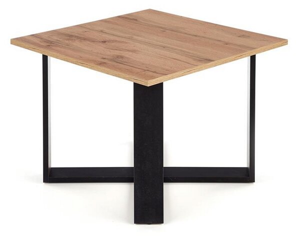Masuta cafea Cross, stejar wotan/negru, 67x67x50 cm