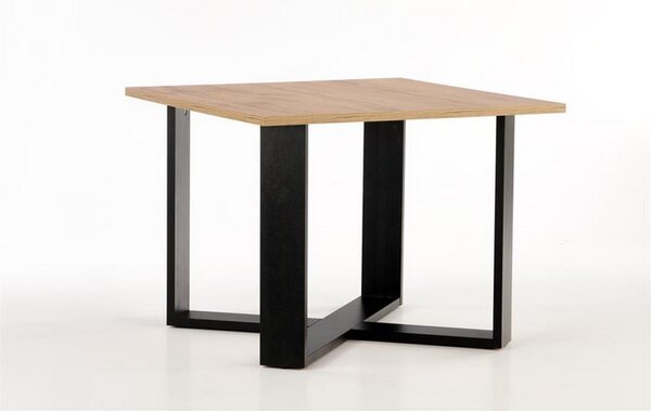 Masuta cafea Cross, stejar wotan/negru, 67x67x50 cm