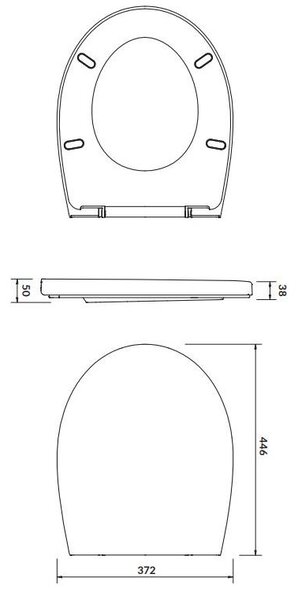 Scaun WC Cersanit Delfi cu cadere lenta, alb, K98-0073