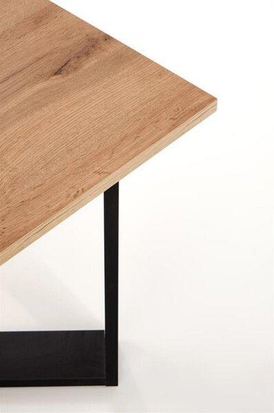 Masuta cafea Cross, stejar wotan/negru, 67x67x50 cm