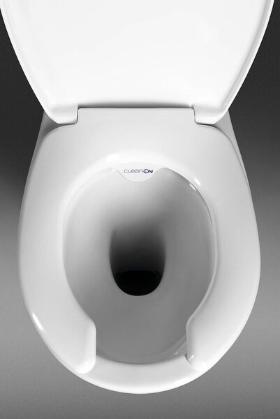 Cersanit Etiuda, vas combinat WC ridicat pentru persoane cu dizabilitati, CleanOn fara scaun, guler spate, K11-0221