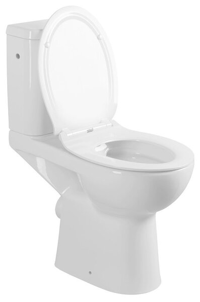 Cersanit Etiuda, vas combinat WC ridicat pentru persoane cu dizabilitati, CleanOn fara scaun, guler spate, K11-0221
