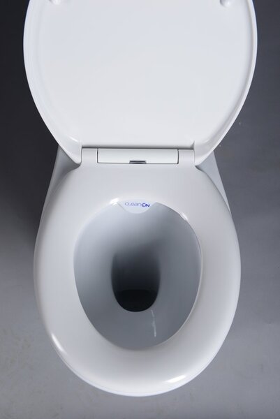 Cersanit Etiuda, vas combinat WC ridicat pentru persoane cu dizabilitati, CleanOn fara scaun, guler spate, K11-0221
