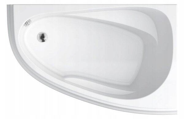 Cersanit Joanna Nou, cada colt dreapta 150x95cm, alb, S301-168